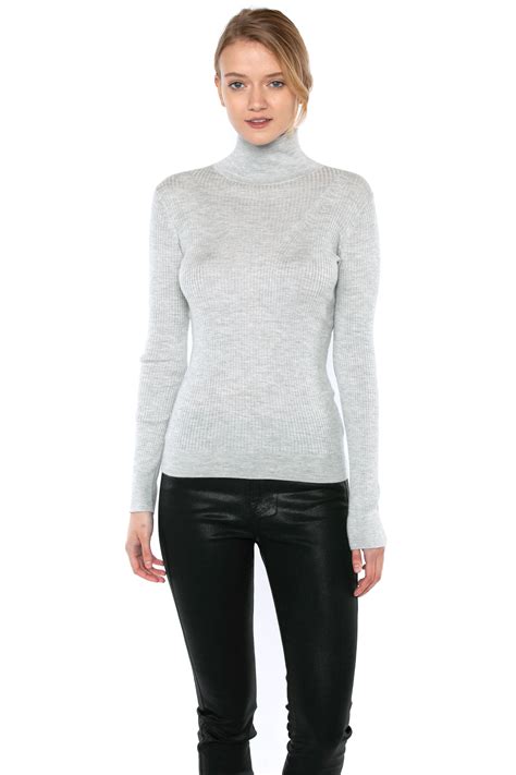 dior ribbed cashmere and silk turtleneck|cashmere turtleneck sale.